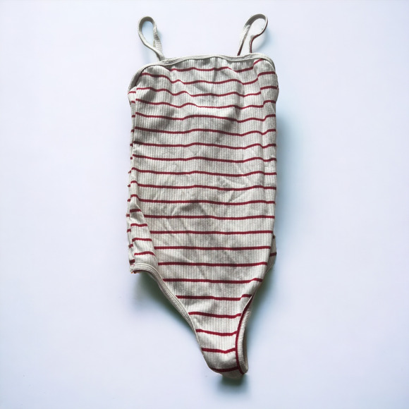 Flynn Skye Marley Bodysuit in Red/White Stripe - Picture 3 of 7